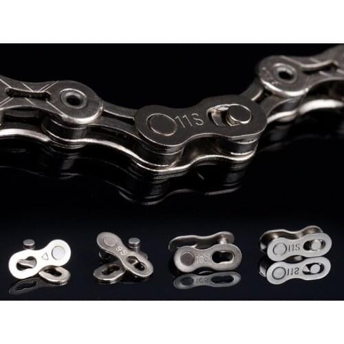5 Pairs/10 Pieces Bicycle Chains Link Connector Joints Magic Buttons Cycling Speed for Mountain Road Bike Speed 6/7/8/9/10/11