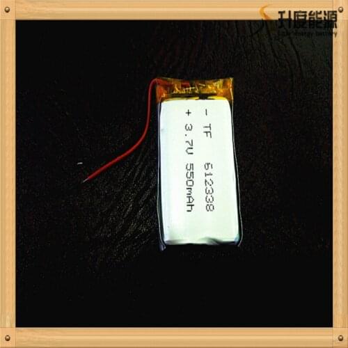 5pieces/lot) Free shipping 3.7V lithium polymer battery 612338 062238 MP3 DIY Speaker millet Bluetooth 550MAH