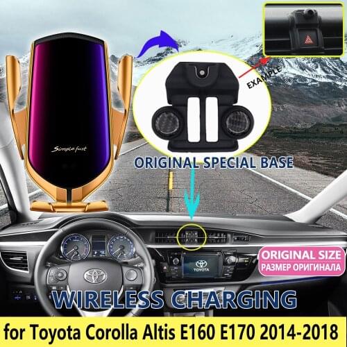 Car Mobile Phone Holder for Toyota Corolla E160 E170 2014 2015 2016 2017 2018 Telephone Bracket Support Accessories for iPhone