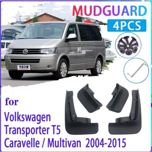 4 PCS Car MudFlaps for Volkswagen VW Transporter T6 Caravelle Multivan 2016~2019 Mudguard Splash Guards Fender Auto Accessories