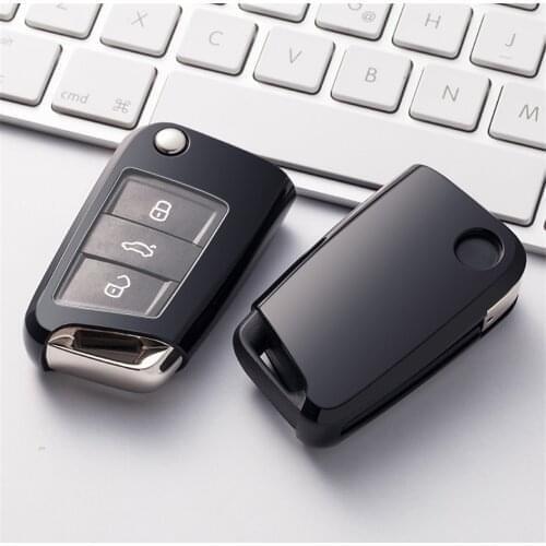 TPU Car Key Case Cover Key Protection Shell For Volkswagen Polo Golf 4 5 6 7 For VW Polo Golf 4 5 6 Woman Man Key Bag