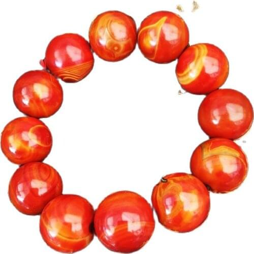 Warring States red Bracelet mens round bead bracelet for relatives and friends
