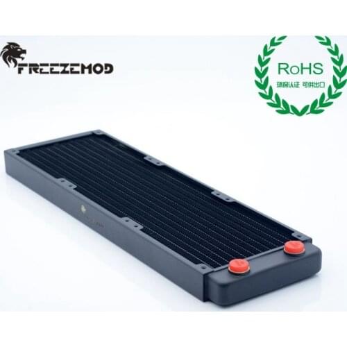 FREEZEMOD computer pc water cooler 360mm copper radiator for 12cm fan cpu heak sink G1/4 ROHS certification. TSRP-BP360