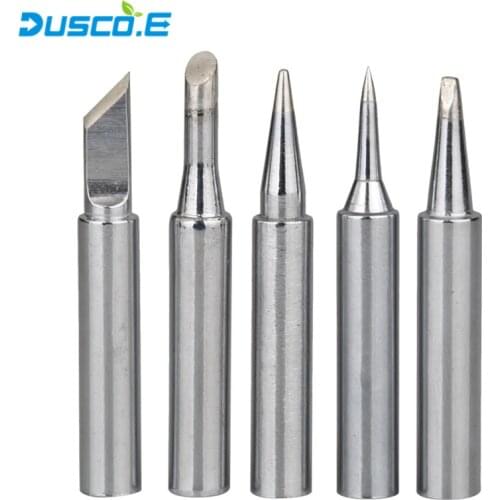 5pcs/Lot Soldering Iron Tips For 60W 907 905E Electric Soldering Iron Soldering station 907 Tip Set Welding Repair Tool