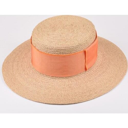 New Korean Sun Protection Hat Summer Flat-topped Raffia Sunscreen Casual Women Cap Holiday Beach Anti-UV Sunshade Caps H7381