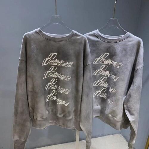 New Spring and Autumn Womens Hoodie Fashion Reflective Three-dimensional Tie-dye Loose Pullover Outdoor Leisure Sports Top