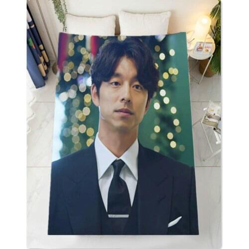New Woman Korea Gong Yoo Flannel Blanket Bedding Sofa Bedspread Custom Home Textile