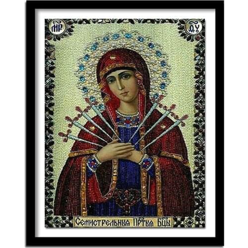 New 5d DIY Full Diamond Painting Our Lady religion Embroidery Square Rhinestone Icon Cross stitch Crafts Home Decor Gift