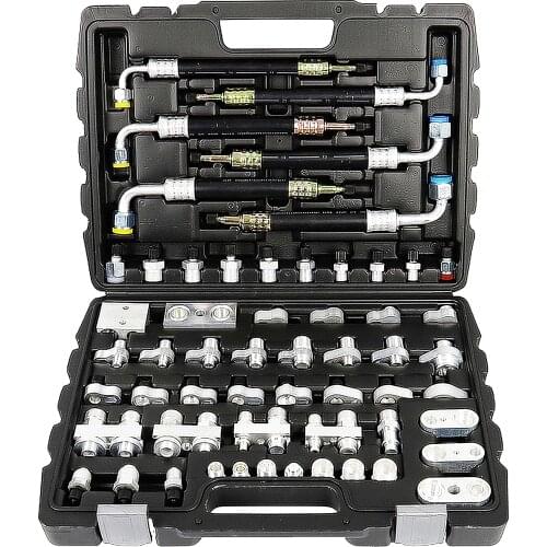 New Car Air Conditioner Leak Detection Tool For Truck Excavator For A/C Condenser Evaporator Compressor Repair Connector Plugs