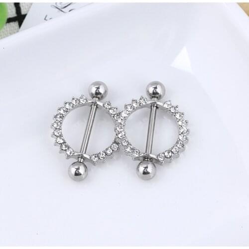 2020 Fresh Summer Style Nipple Piercing Sexy Bar Rings Jewelry Creative Punk Statement Body Jewellery Women Girl Gift