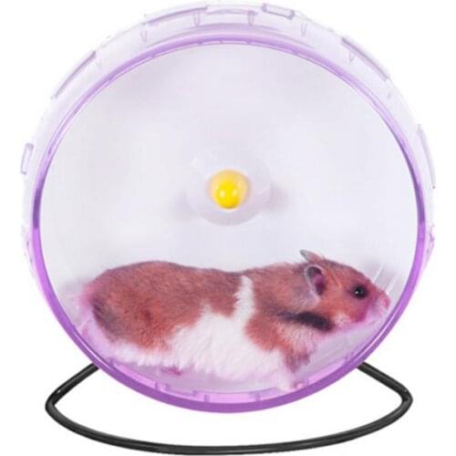 Plastic Round Hamster Entertainment Educational Toy Hamster Mouse Guinea Pig Jogging Sports Wheel Running Spinner Exercise Toy