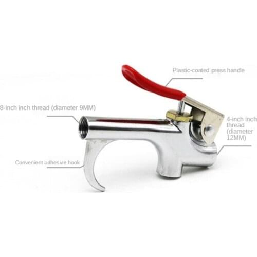Pneumatic Dust Blowing Gun Dust Cleaning Air Blower Gun 1/4 Inch Blowing Dust High Pressure Cleaning Gun with Nozzle M17E