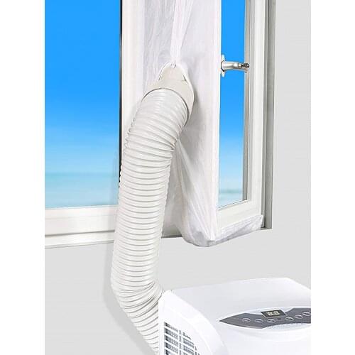 Portable Air Conditioner Seal Cloth Hot-Air-Preventing 4m Air Lock Window Air Outlet Tube Seal Cloth Cover For Mini Conditioner