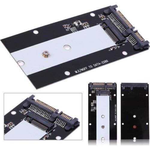 S103 B Key M.2 NGFF SSD to SATA 2.5" Converter Adapter Card for Windows Vista Linux Mac 10 OS for SSD type 2230 2242 2260 2280
