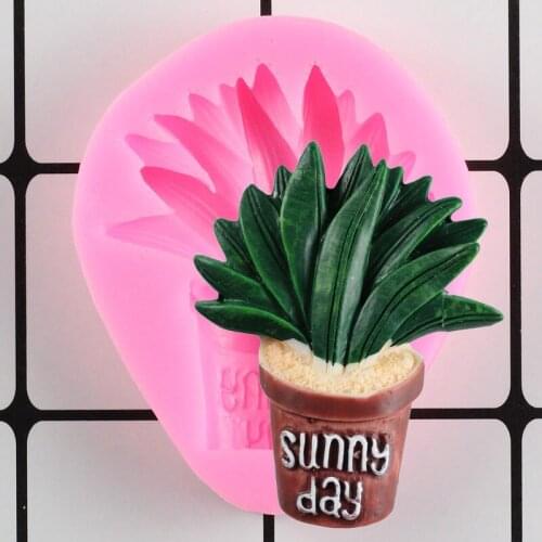 Cactus Succulent Silicone Mold Cupcake Topper Cake Decorating Tools Candy Clay Resin Mold Chocolate Cookie Baking Fondant Moulds