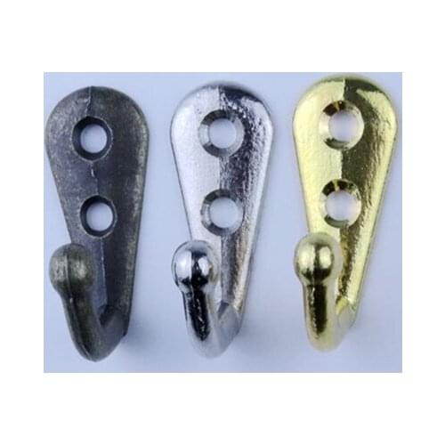 10pc mini Mini single hook Vintage Bronze Wall Hangers Cloth Key Coat Bag Hat hanging Rack Retro for home Entryway Bathroom