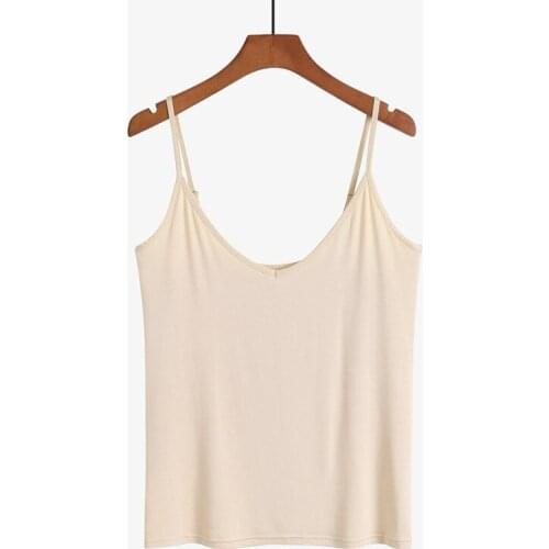 Womens basic sling modal shoulder straps can be adjusted inside the home elastic vest summer thin base