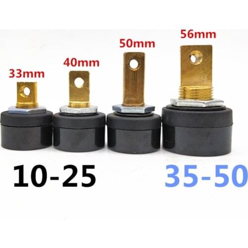 1pcs Single plate European rear plate fast connector socket DKJ10-25 35-50 welding handle fast connector socket
