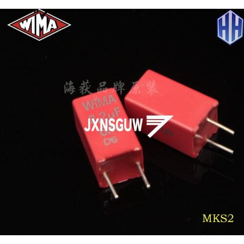 10pcs WIMA red mks2 5mm 1UF 1.5UF 2.2UF 3.3UF 4.7UF 6.8UF 10UF 50V 63V 100V 105 155 225 335 475 685 106 Germany