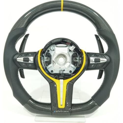 100% Real Carbon Fiber Steering Wheel compatible for 5 series F10/F116 series F06/F12/F137 series F01/F02/F035 series GT F07M5F1