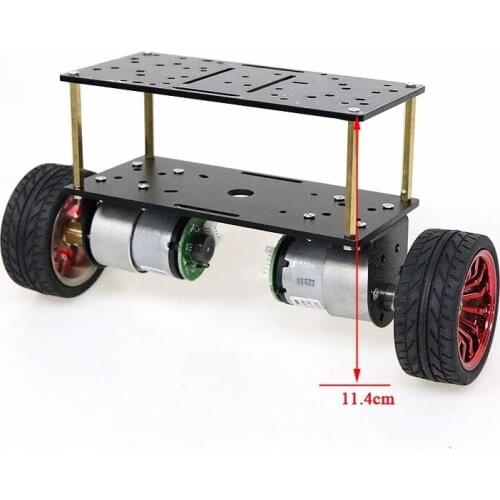 2wd Two Rounds of Self-balancing DC 12V Motor Car Two-wheel Balancing Car Smart Car Chassis Kit