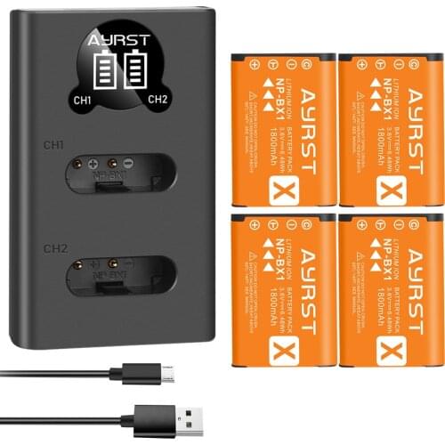 1800mah Battery NP BX1 NP-BX1 + Charger For Sony DSC-RX100 X3000 IV HX300 WX300 HDR-AS15 X3000R MV1 AS30V RX100 M3 M2 HX300