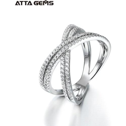 Кольца с фианитами для женщин ATTAGEMS China At AliExpress