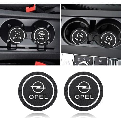 Car Water Cup Anti-Slip Pad Bottle Holder Mat Car Styling for Opel Astra H G J Insignia Mokka C Accessories Car Styling Coaster