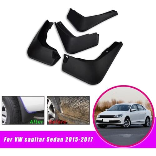Car Mud Flaps Mudguards For VW Jetta sedan 2015 2016 2017 Front Rear Splash Mudguards Car Fender Styling Fittings Accessories