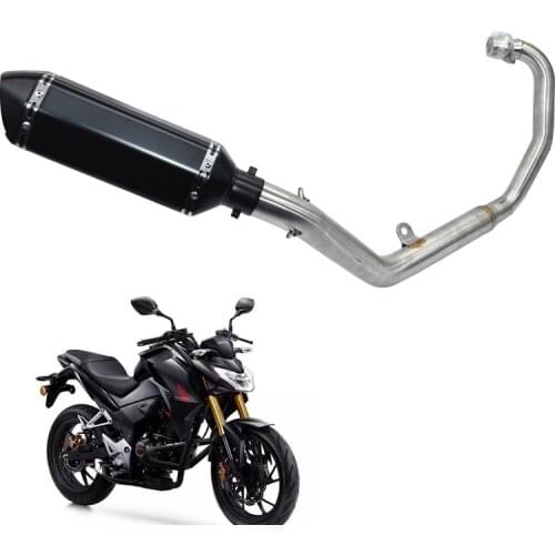 For Honda CB190 CB190R Motorcycle exhaust muffler link pipe for cb190 exhaust slip-on front system with muffler exhaust