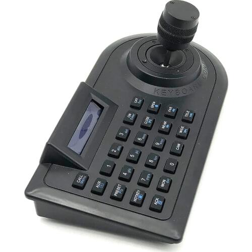 CCTV Joystick Keyboard Controller 3KD LCD Display for PTZ Analog AHD Camera System Control Support Connect Hikvision Dahua DVR