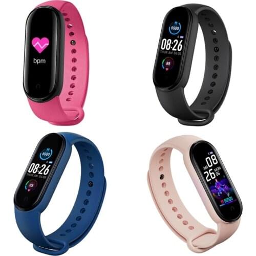 M5 Sport Fitness Tracker Smartband Smart Bracelet Blood Pressure Heart Rate Monitor Smart Band Wristband Men Women