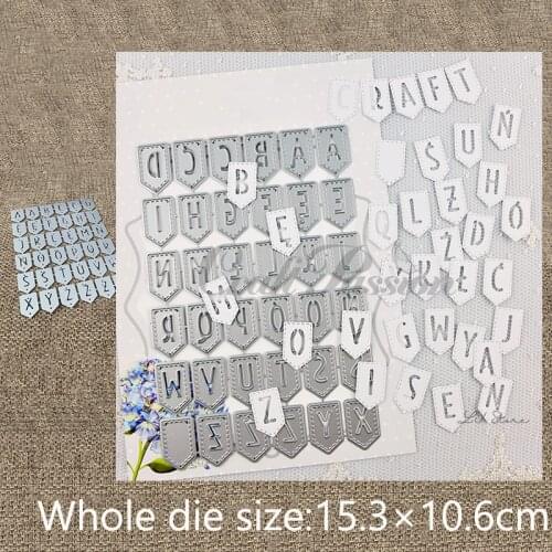 XLDesign Craft Metal Cutting Dies stencil mold Alphabet Banner decoraiton scrapbook Album Paper Card Craft Embossing die cuts