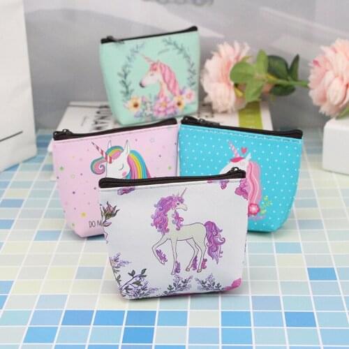 New Women Kids Canvas Coin Purse Floral Plaid Zipper Pouch Small Wallet Children Female Key Card Holder mini Money Bag Gift