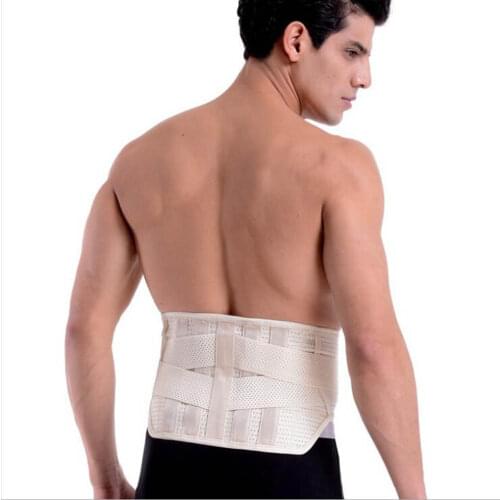 Lumbar Brace Support Men Back Wrap Elastic Belt Spine Pain Relief Back Support Health Care Medical Products Size S M L XL
