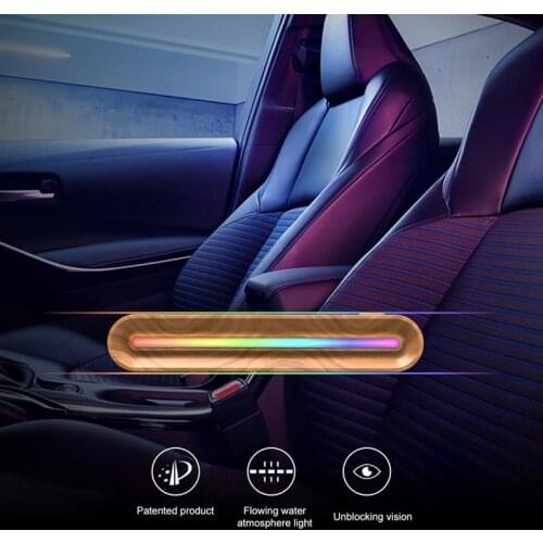 Air Freshener Solid Perfume Aromatherapy with 7 colors light changing intelligent induction Auto Interior Decorative Ornaments