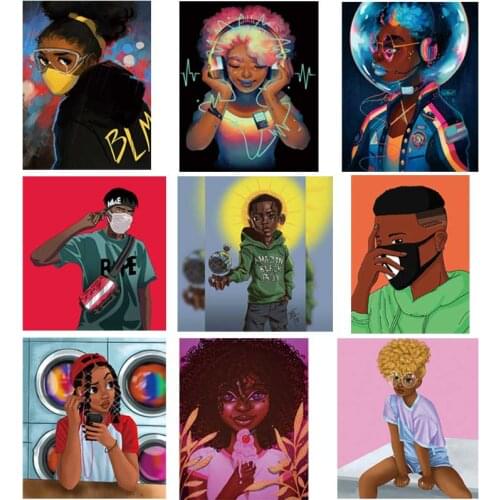 Iron-On Transfer For Clothing Exquisitely Painted Applique Washable T-Shirts Thermo Adhesive Patches Personality Clothes Sticker