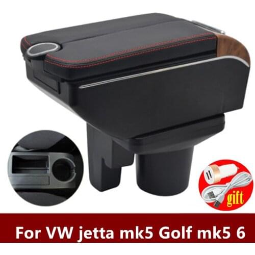 For VW Golf 6 golf 5 Mk6 MK5 jetta 5 Armrest Box USB For VW Golf 6 Armrest box Golf 5 Mk5 Mk6 Sagitar Interior special Retrofit