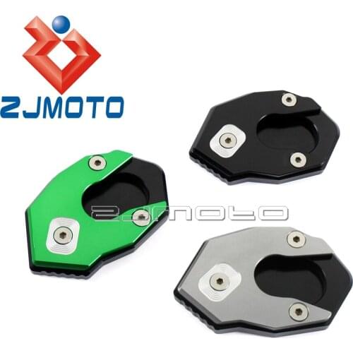Motorcycle Kickstand Side Stand Extension Pad For Kawasaki Z900 Z650 2017 Kickstand Enlarge Side Stand Plate Cover