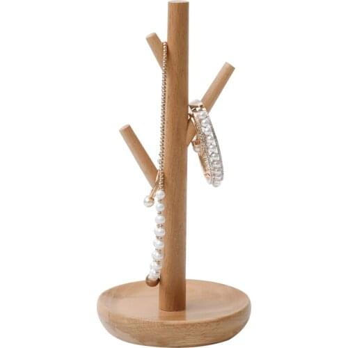Natural Wood Tree Jewelry Stand Perfect for Display Earrings