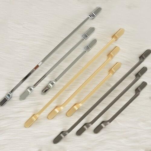 3.75" 5" 7.55" Bar Dresser Pull Drawer Pulls Knobs Kitchen Cabinet Handle Gun Gold Polished Chrome Modern Door Handles Hardware