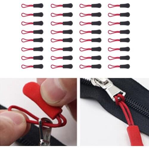Zip Cord Tab Replacement Zipper Pull Puller End Fit Rope Travel Bag Suitcase Clothes Tent Backpack Tag Fixer Clip slider Buckle