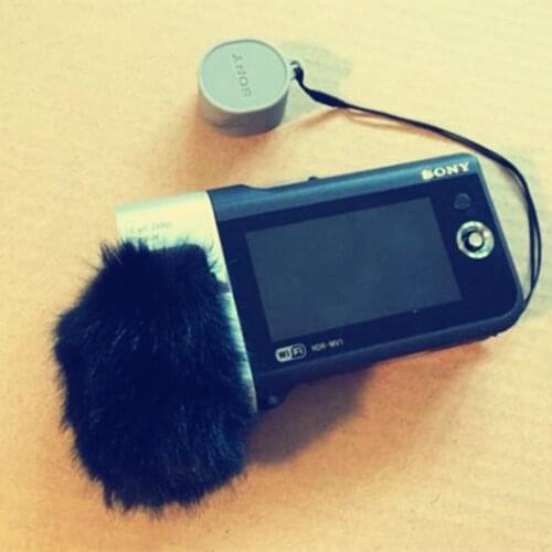 Dead Cat Outdoor Artifical Fur Windproof Muff Windscreen Shield For Sony HDR-MV1windshield Microphone Cover Reduce Wind Noise