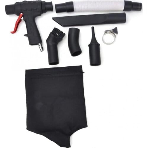 1 Set Pneumatic Blow Suction Gun Cleaner Black 90Mpa 10cfm Quick Inlet Connector Cleaner Vacuum Cleaning Kits Tool Hot Sale