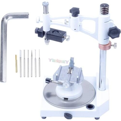 1 Set Dental Lab Instrument Surveyor Visualizer Handpiece Holder Parallel Observation + 7 Exchangeable spindle