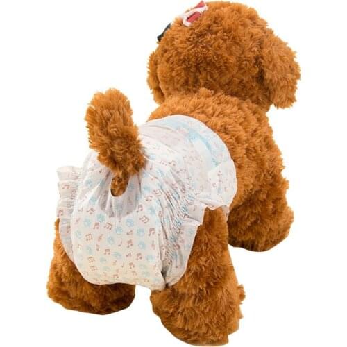 10PCS/Bag Super Absorption Physiological Pants Dog Diapers For Dogs Pet Female Dog Disposable Leakproof Nappies Puppy