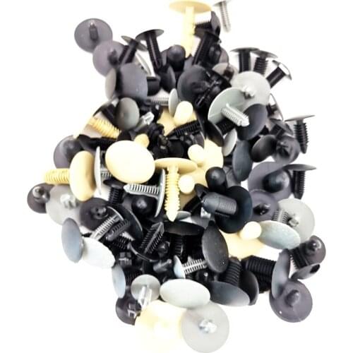 100pcs/lot Car Door Panel Trim Bumper Fenders Fastener Retainer Rivet Fixed Clips