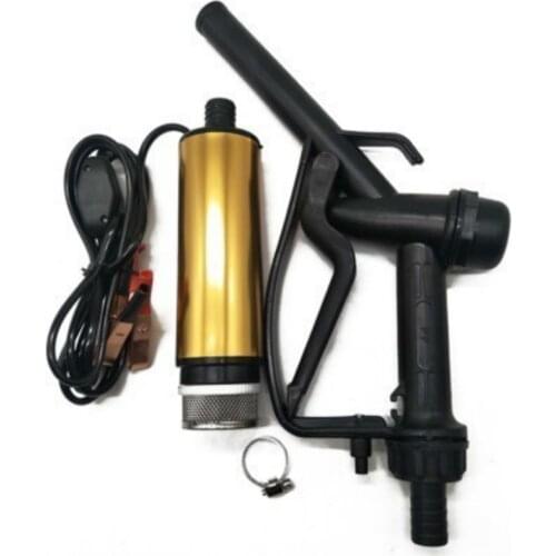 24V Oil Pump and Fuel Gun Pumping Submersible Diesel Pumps Flow 30L/min Electric mini Field car For Water Pump