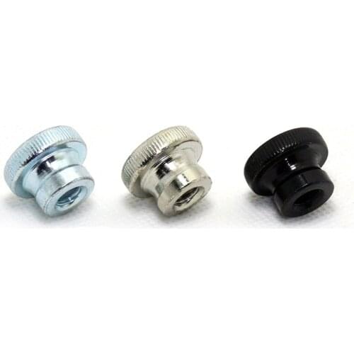 5Pcs M3 M4 M5 M6 M8 M10 High Head Step Knurled Hand Nuts Pass hole Handle Knob Adjust Nut GB806