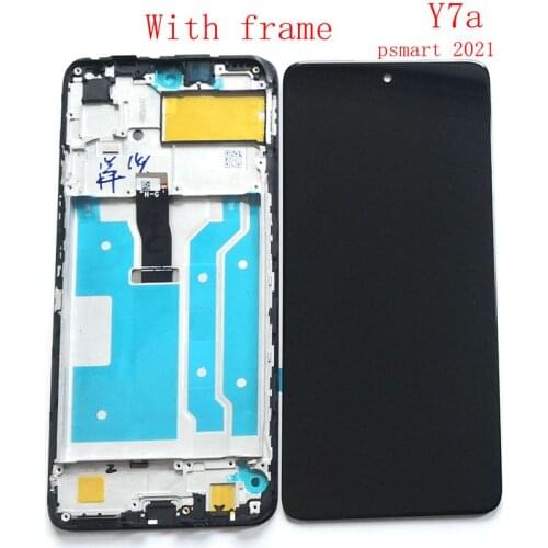 6.67"For Huawei P Smart 2021 LCD Screen Display+Touch Screen Digitizer Frame full Huawei Y7a Replace Pantalla 1080x2400 PPA-LX2
